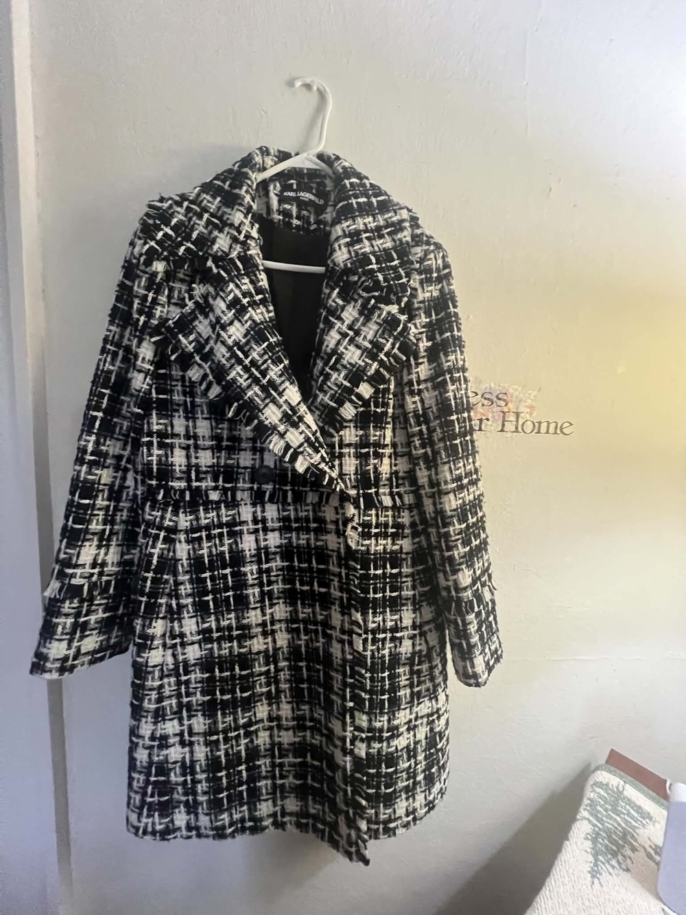 Karl Lagerfeld Tweed Coat